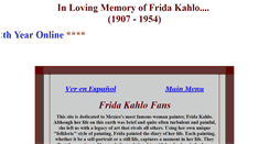 Desktop Screenshot of fridakahlofans.com